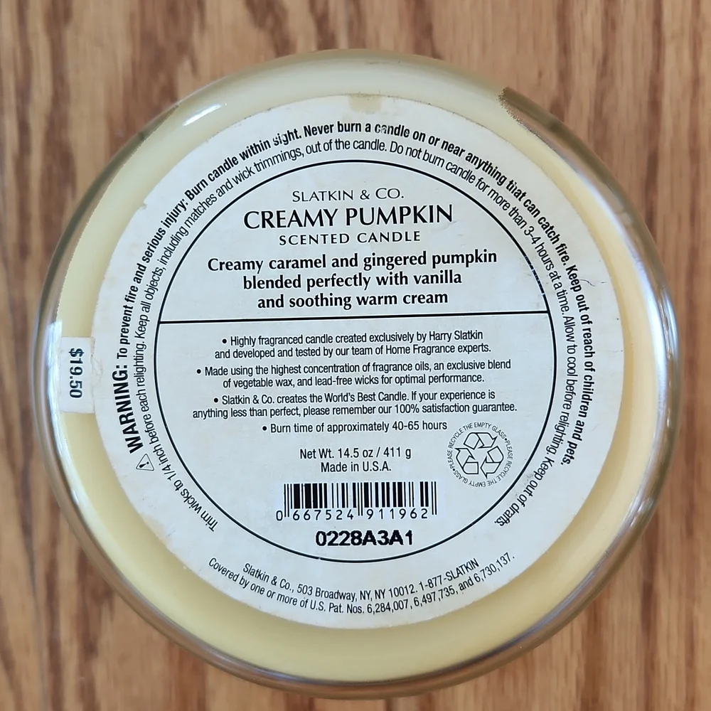 Creamy Pumpkin BBW 3-wick candle - Picture 2 of 3